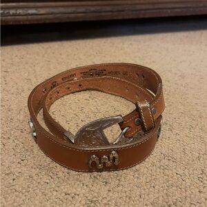 The Silver Collection Genuine Leather Belt